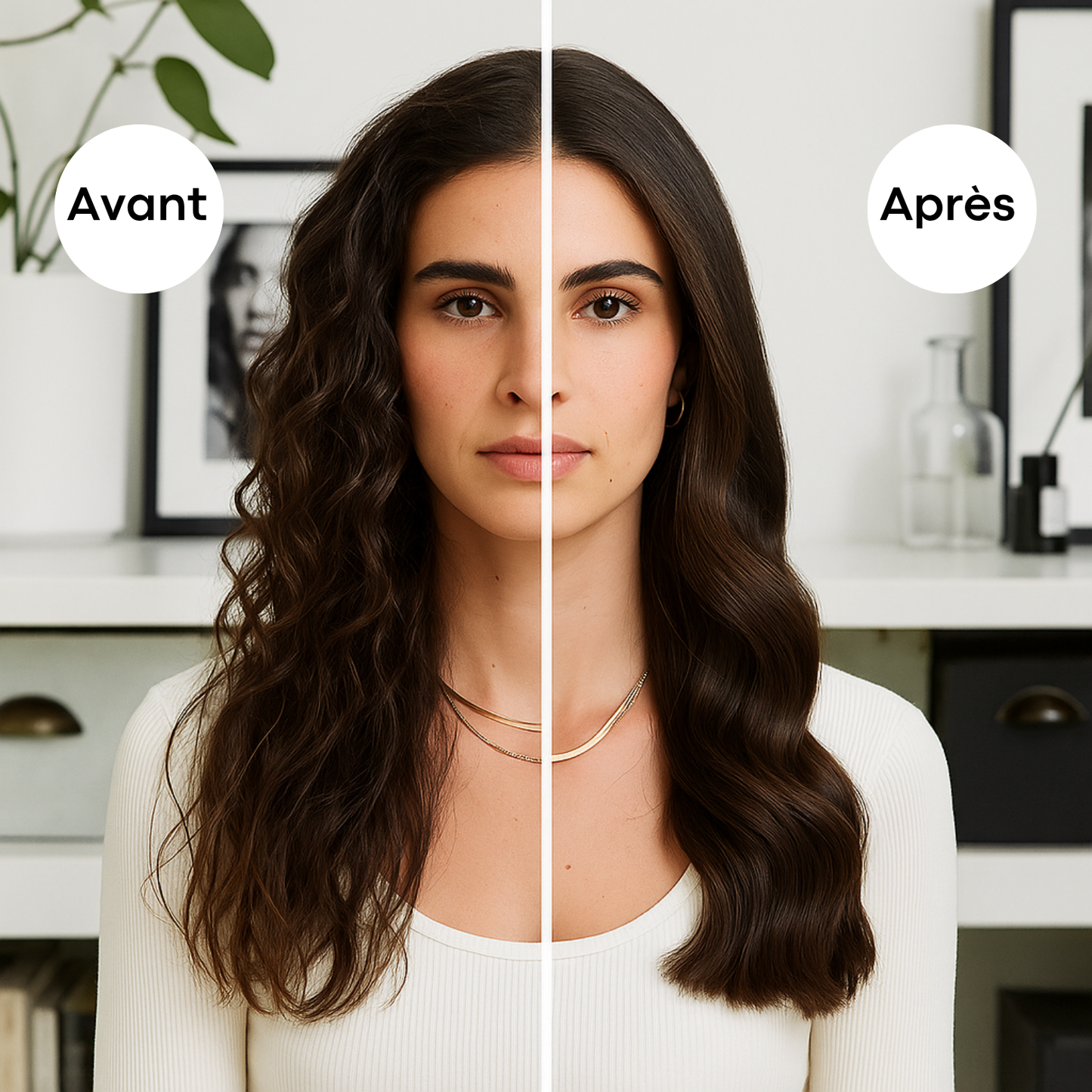 Brosse à cheveux 3 en 1 - Votre brushing parfait, sans effort, en moins de 5 minutes.
